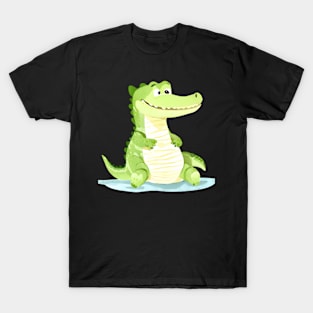 Watercolor Silly Alligator T-Shirt